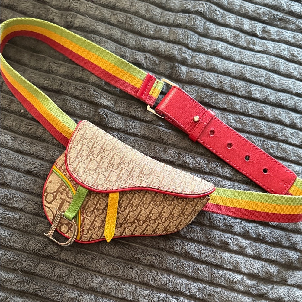 Dior Rasta Saddle Belt Bag